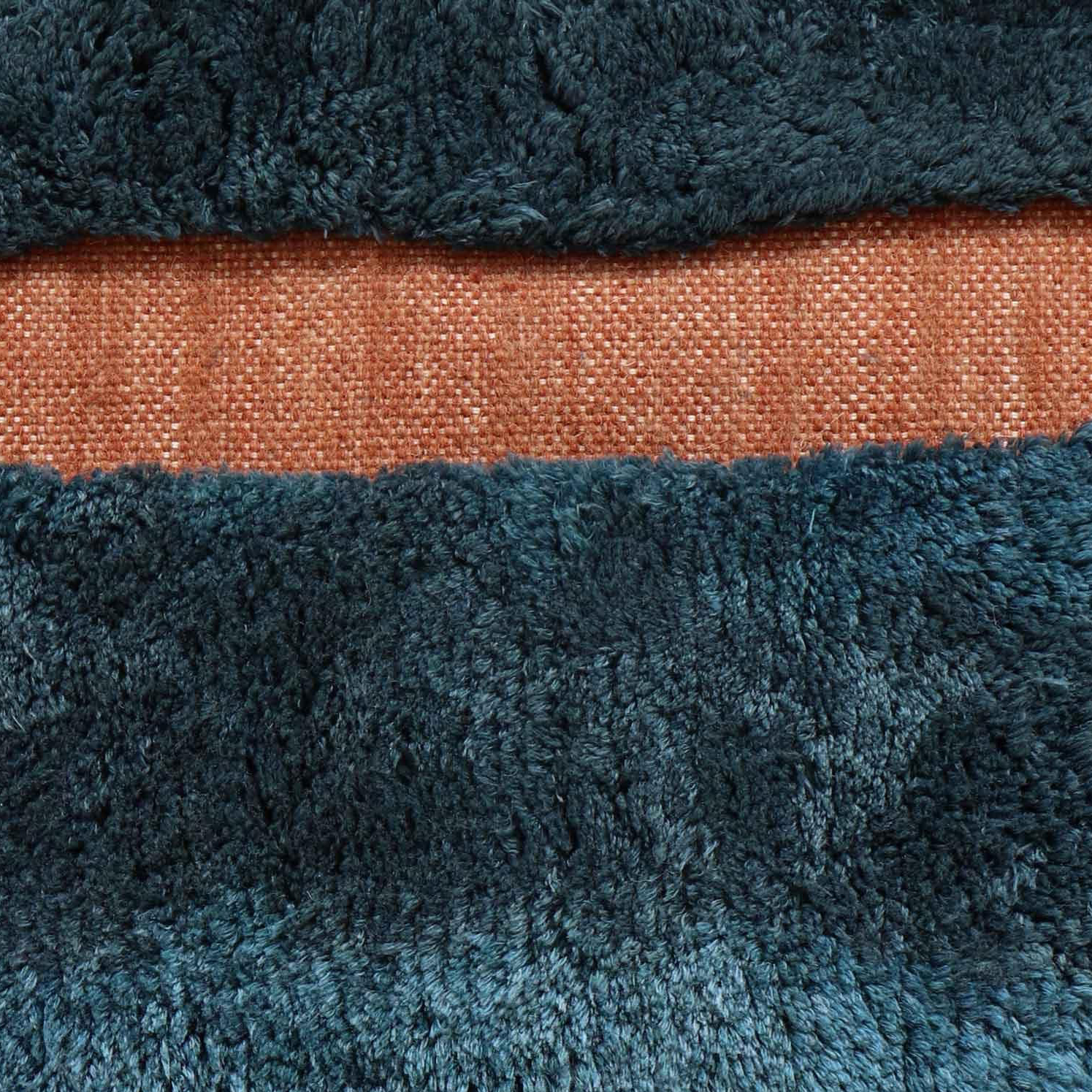 Moroccan custom rug from Beni Ourain, Wool, Blue