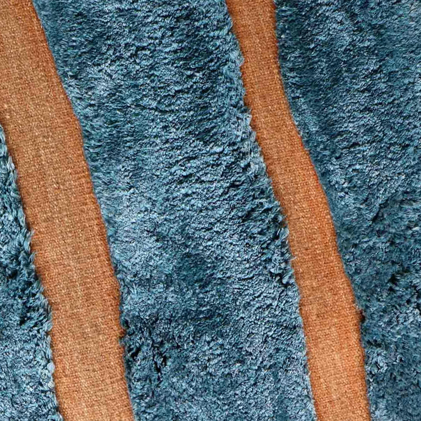 Moroccan custom rug from Beni Ourain, Wool, Blue