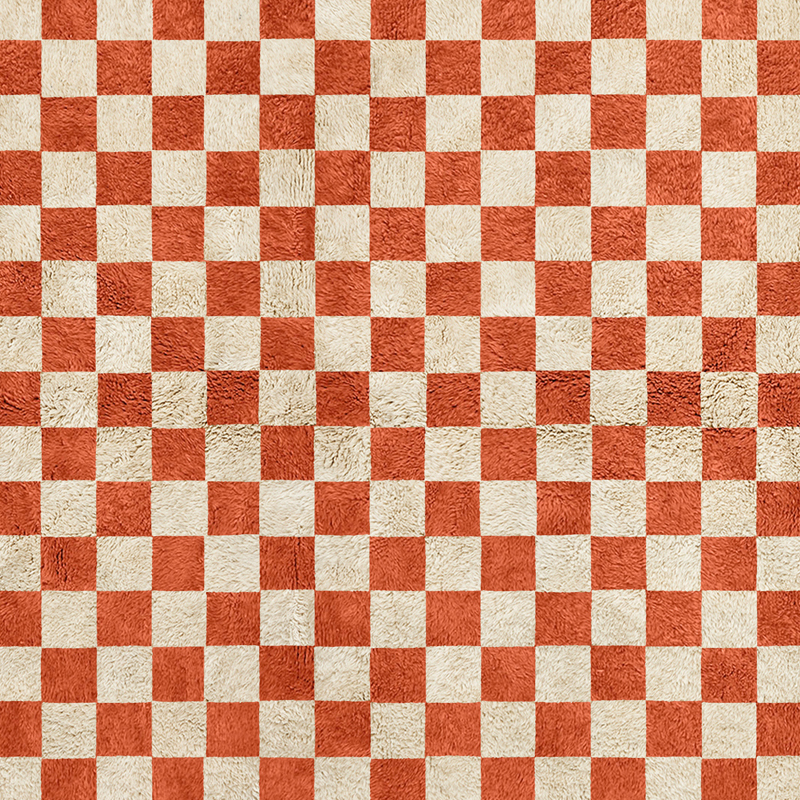 Moroccan custom rug from Beni Ourain, Wool, Orange