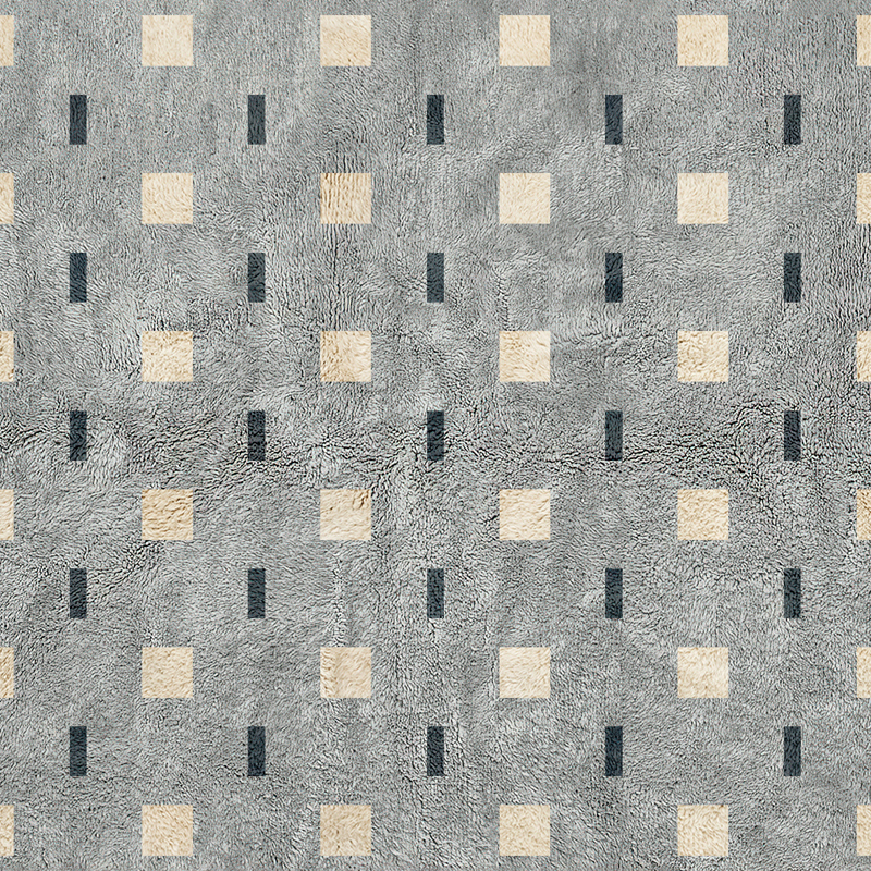 Moroccan custom rug from Beni Ourain, Wool, Gray