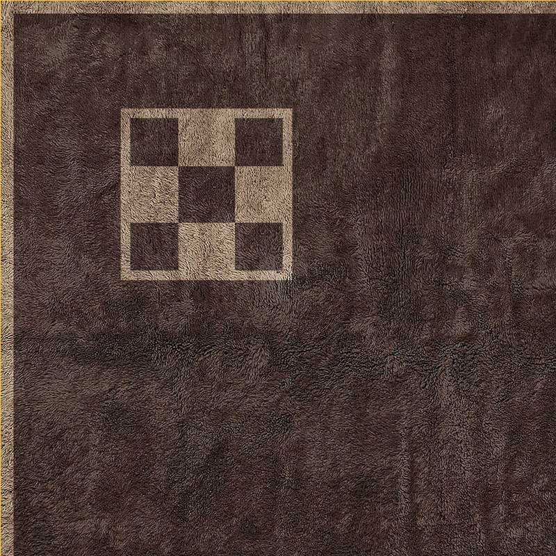 Moroccan custom rug from Beni Ourain, Wool, Brown