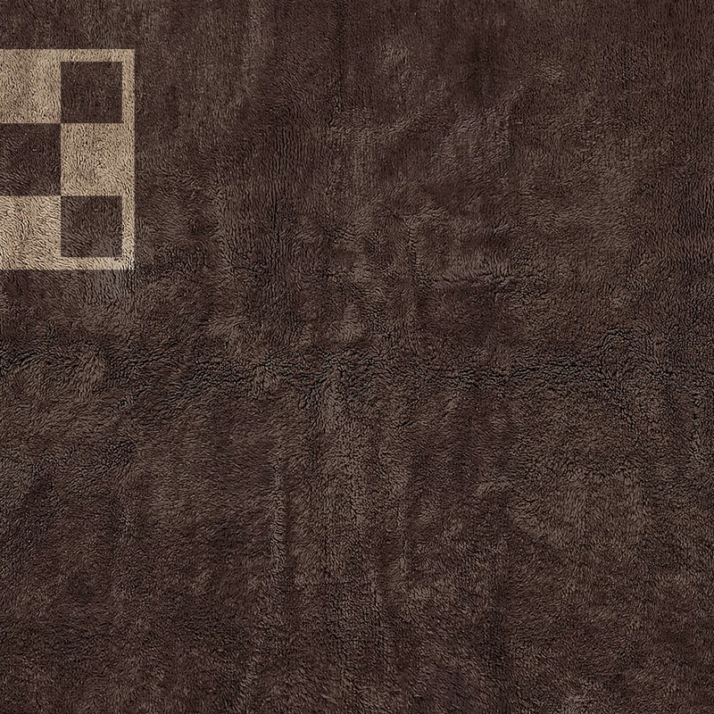 Moroccan custom rug from Beni Ourain, Wool, Brown