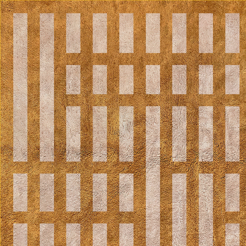 Moroccan custom rug from Beni Ourain, Wool, Yellow