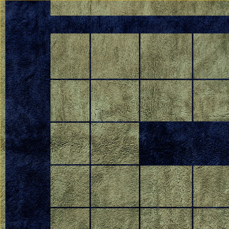 Moroccan custom rug from Beni Ourain, Green
