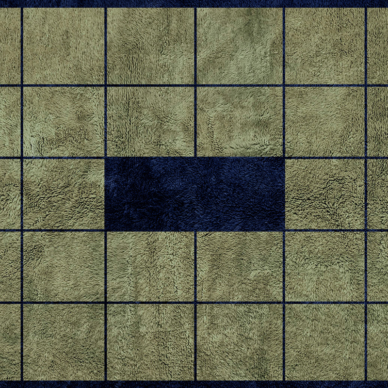 Moroccan custom rug from Beni Ourain, Green