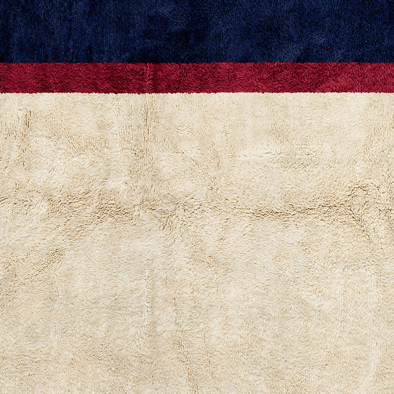 Moroccan custom rug from Beni Ourain, Wool, White