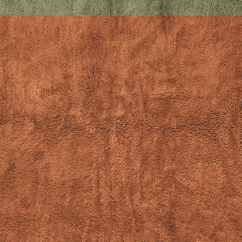 Moroccan custom rug from Beni Ourain, Wool, Orange