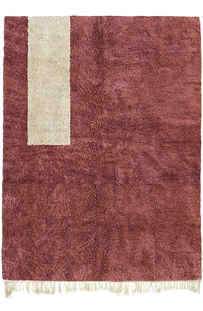 Faded Red Rectangular 5322
