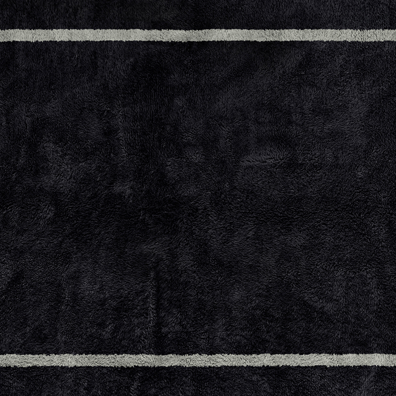Moroccan custom rug from Beni Ourain, Wool, Black