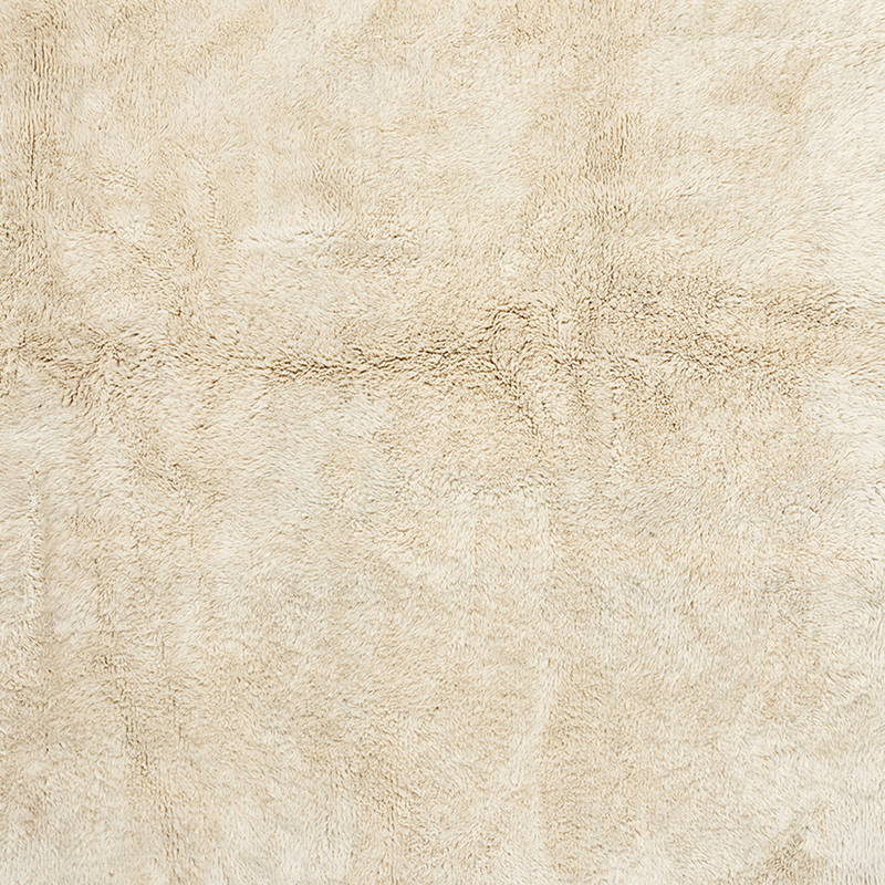 Moroccan custom rug from Beni Ourain, Wool, White