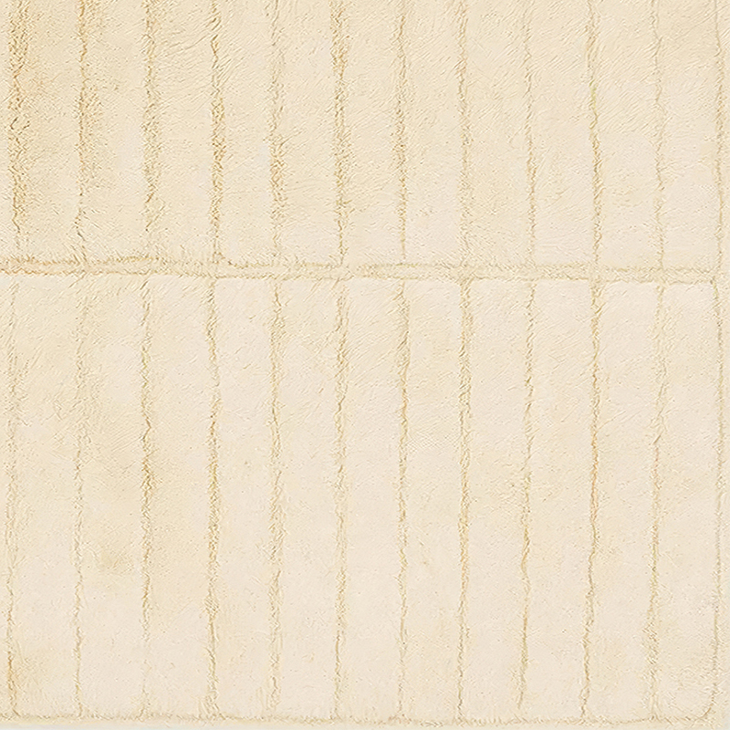 Moroccan custom rug from Beni Ourain, Wool, White