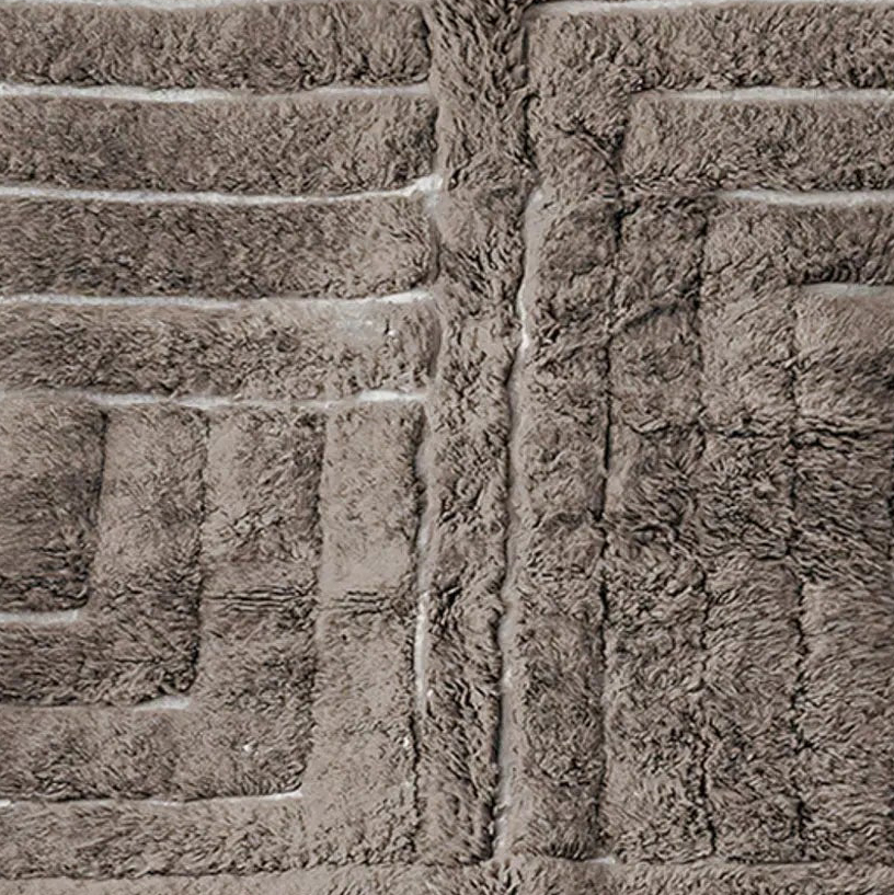Moroccan custom rug from Beni Ourain, Wool, Gray