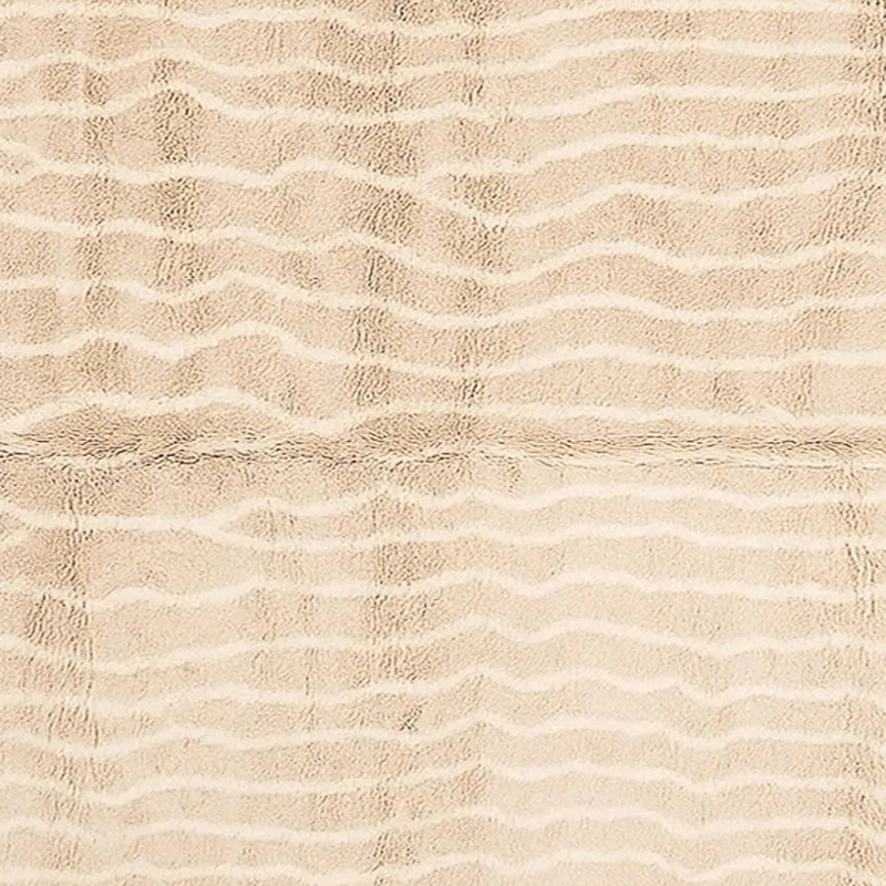 Moroccan custom rug from Beni Ourain, Wool, Beige