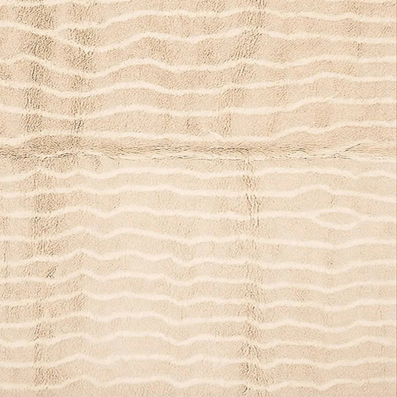 Moroccan custom rug from Beni Ourain, Wool, Beige