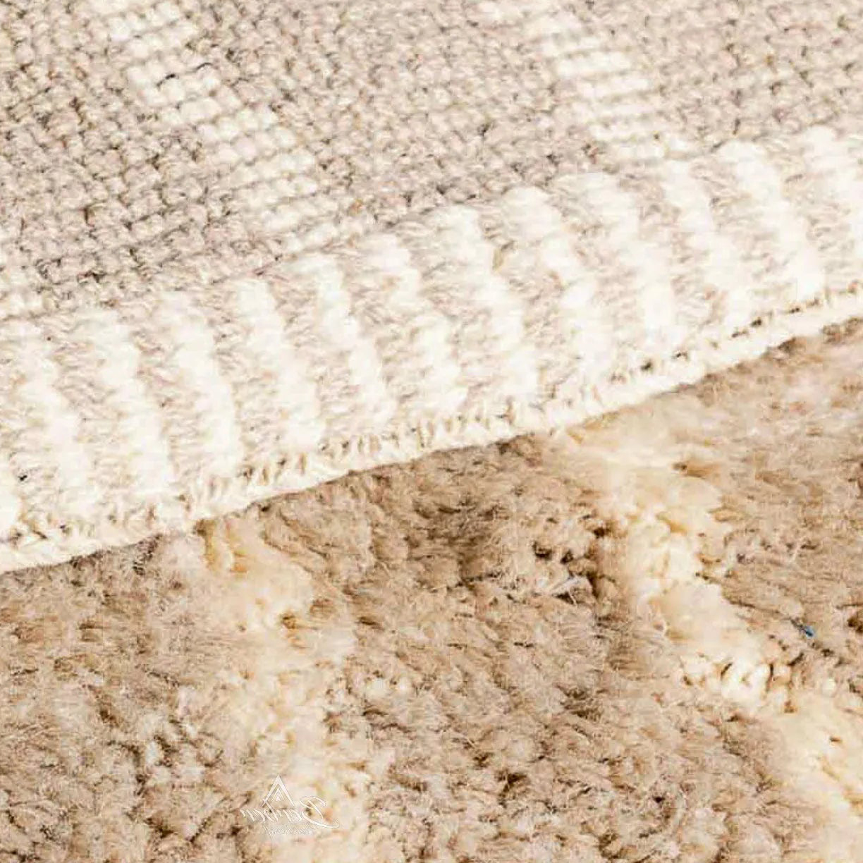 Moroccan custom rug from Beni Ourain, Wool, Beige