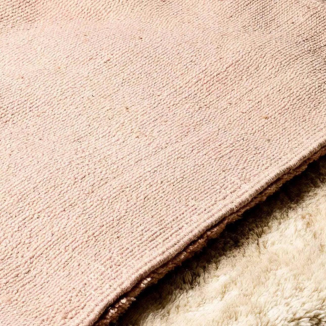 Moroccan custom rug from Beni Ourain, Wool, Pink