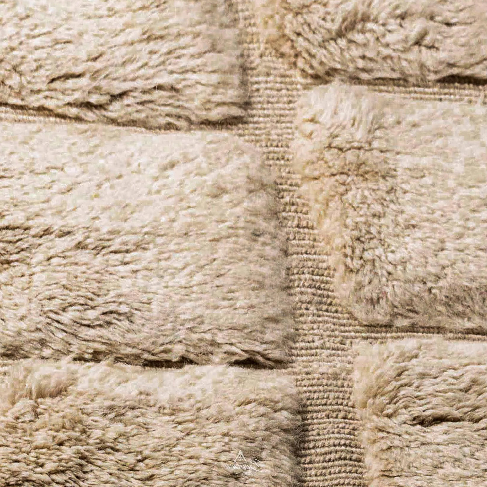 Moroccan custom rug from Beni Ourain, Wool, White