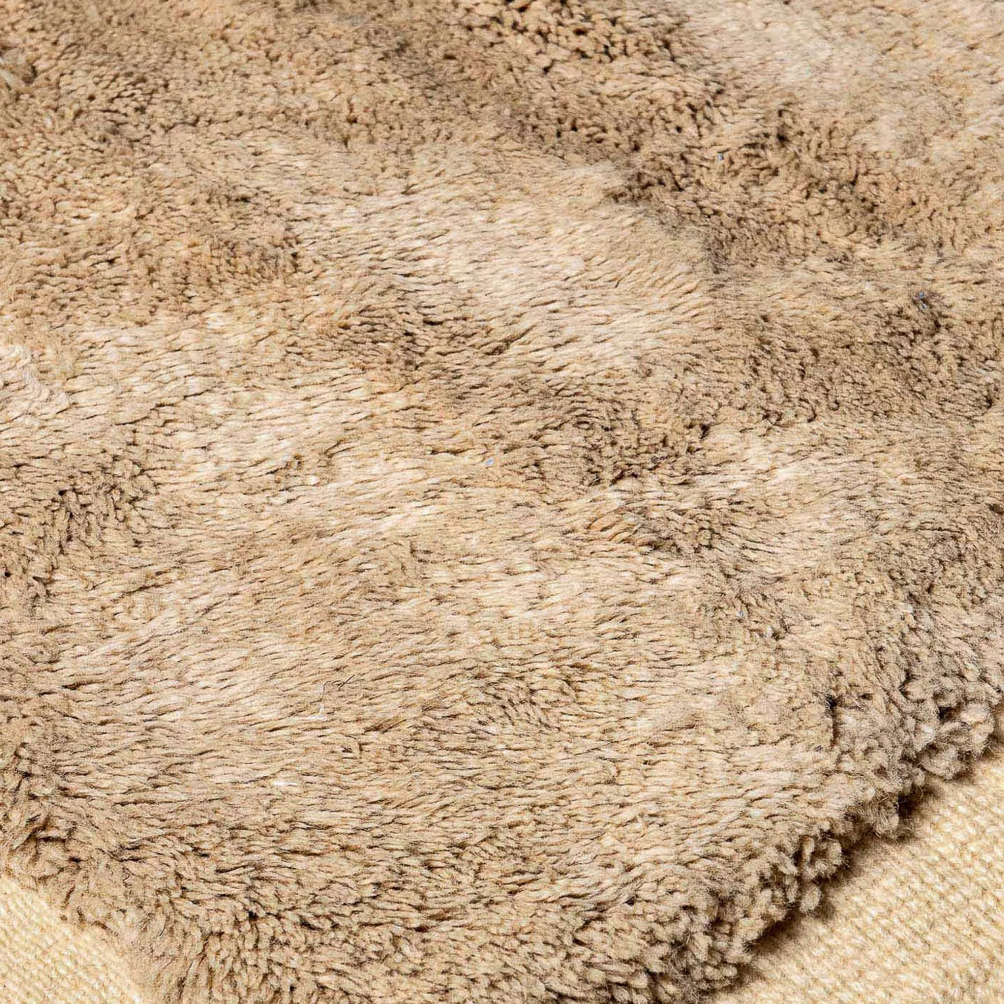 Moroccan custom rug from Beni Ourain, Wool, Beige