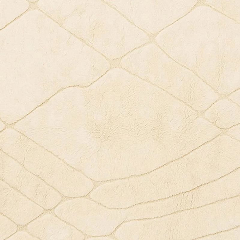 Moroccan custom rug from Beni Ourain, Wool, White