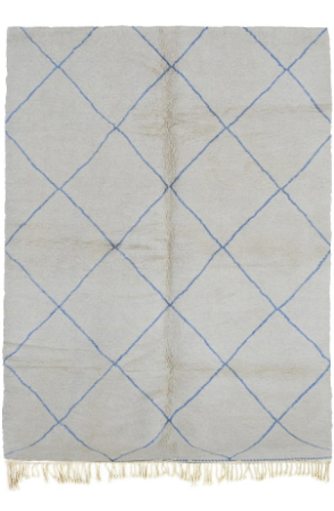 Contemporary White Moroccan Abstract Rug with a Berber Art Rug Design Handwoven Using Moroccan Shag Wool Rug for Living Room