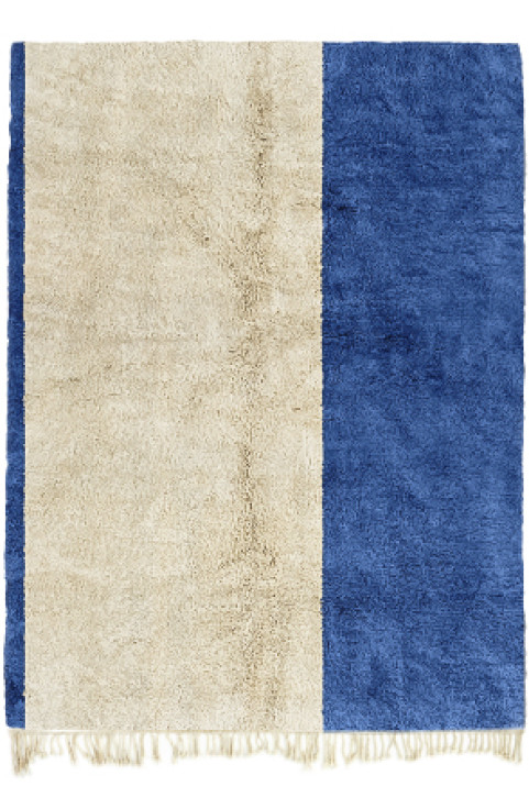 Abstract Area Rug, Blue Moroccan Rug, 8x10 Berber Rug, Handmade Wool Rug 8x10, Moroccan Shag Rug, Blue Rug for Dining Room 9x12